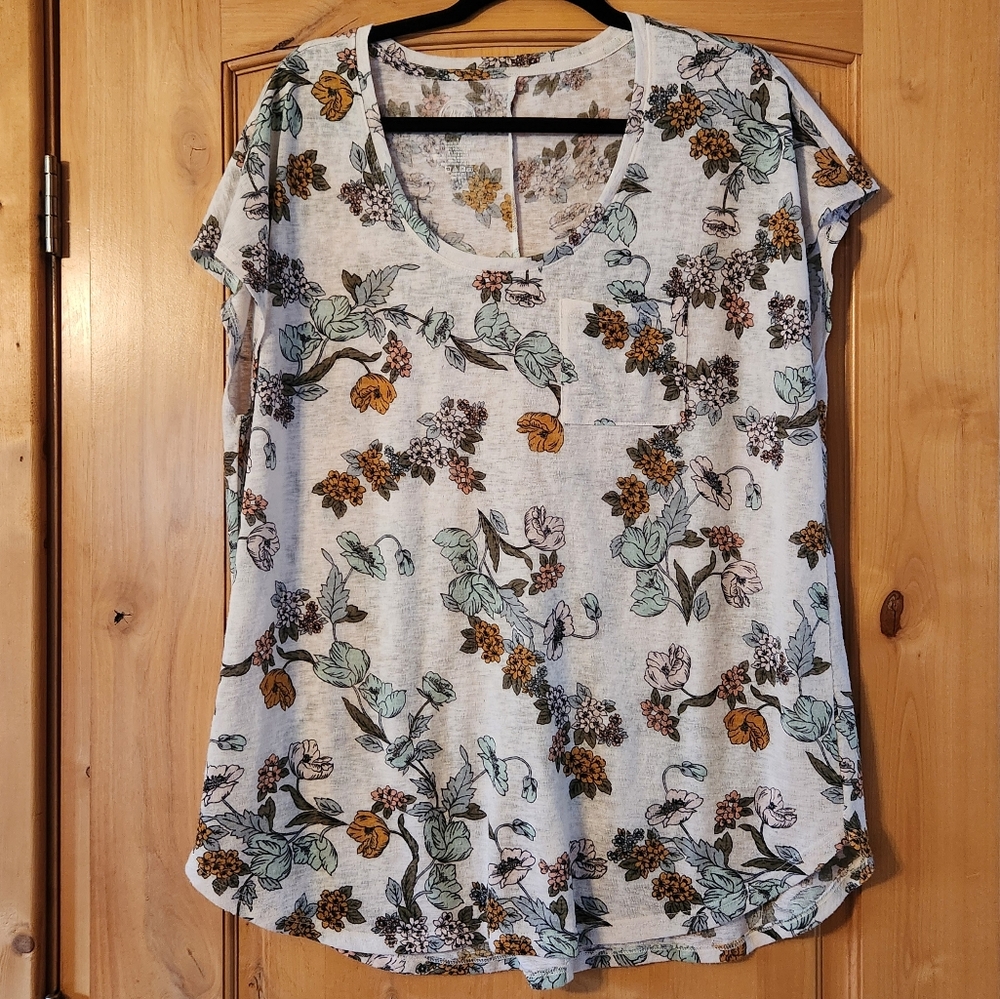 Knit Floral Top Maurices